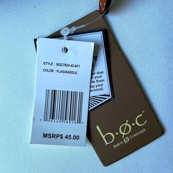 Born Concepts B.O.C American Flag/Saddle Pattern Wallet - Picture 8 of 8